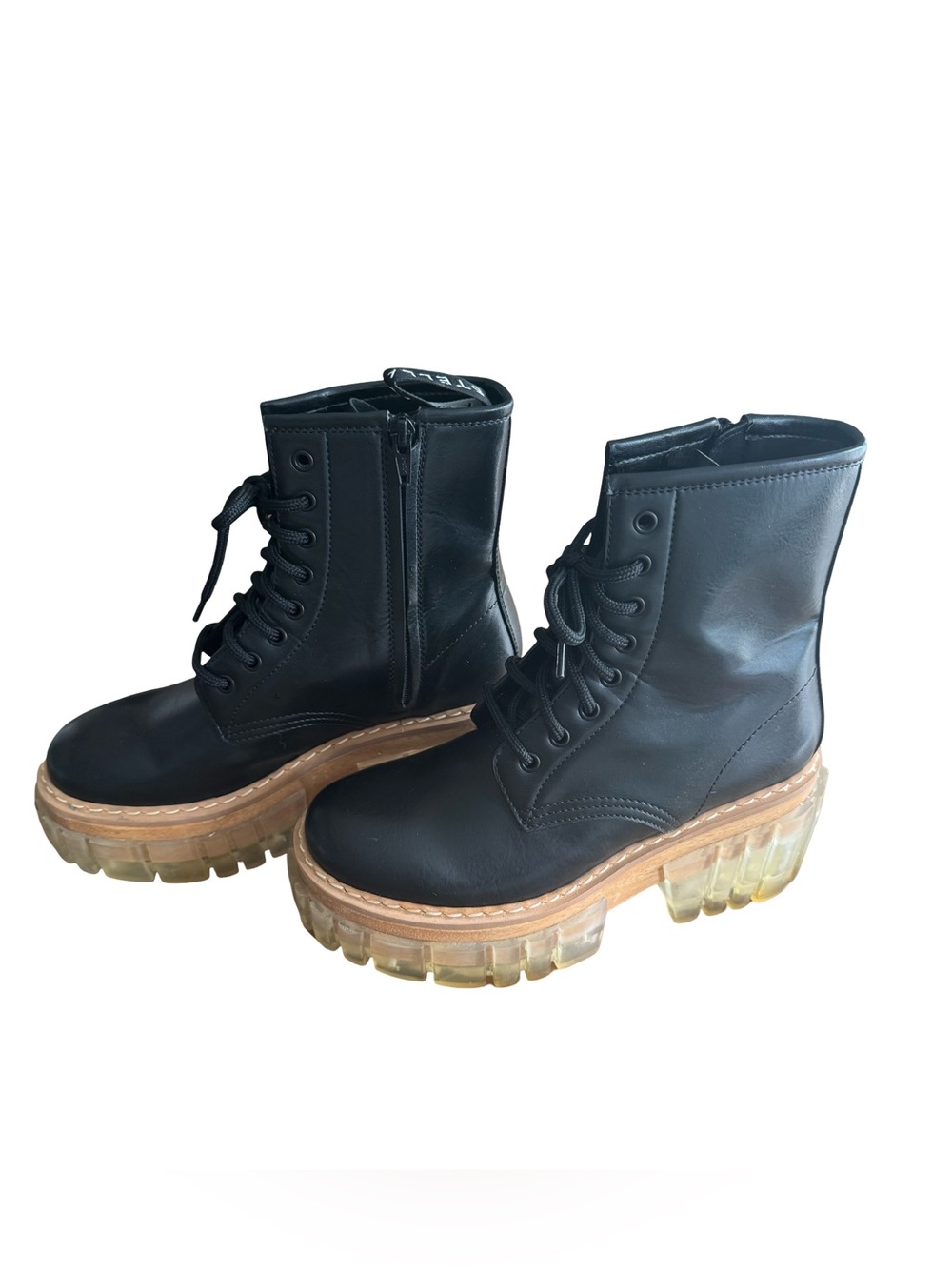 Stella McCartney Black Emilie Combat Boots - Picture 7 of 9